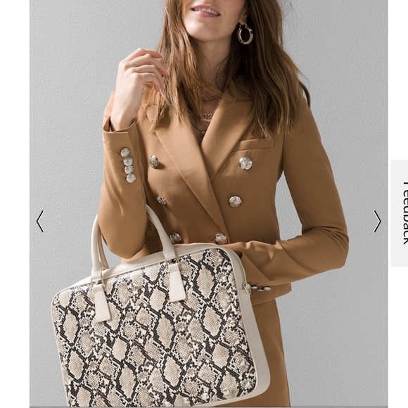 WHBM Python Print Computer Bag NWT - Picture 4 of 11